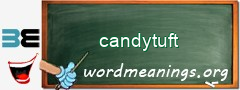 WordMeaning blackboard for candytuft